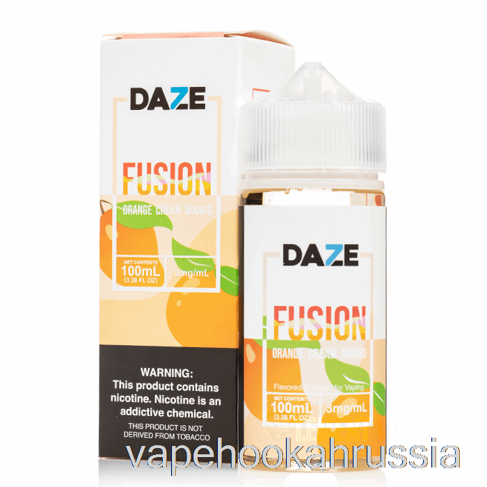 сок для вейпа апельсиновый крем манго - 7 Daze Fusion - 100мл 3мг